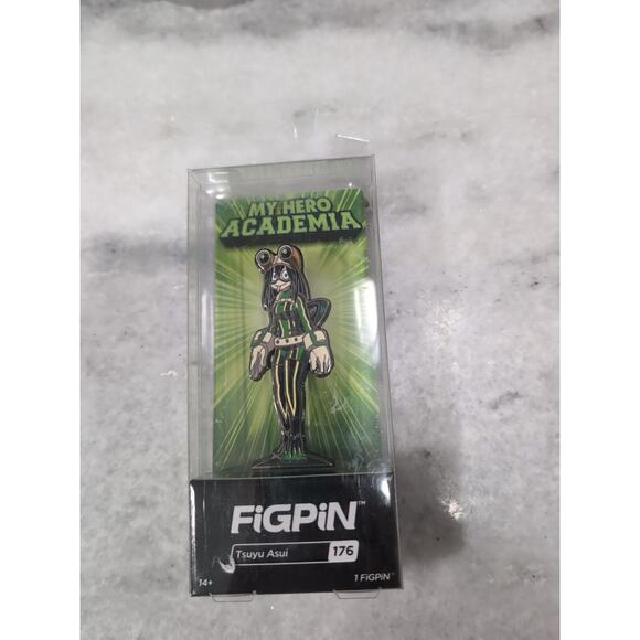 FiGPiN‎ #176, My Hero Academia Tsuyu Asui, Collectible Enamel Pin, Unlocked - Picture 1 of 5